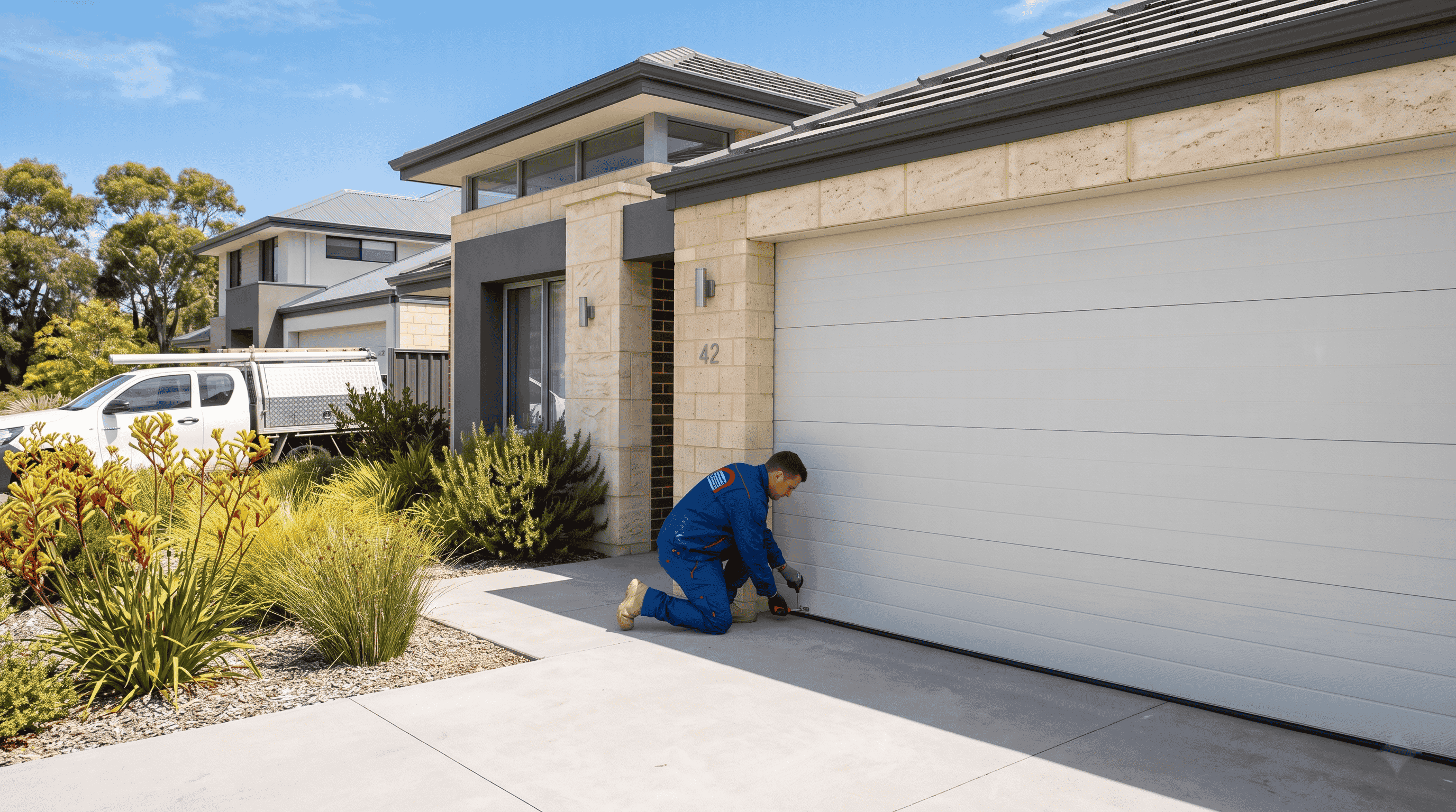 New sectional garage door installed on a Perth home by Capital Garage Doors New sectional garage door installed on a Perth home by Capital Garage Doors
