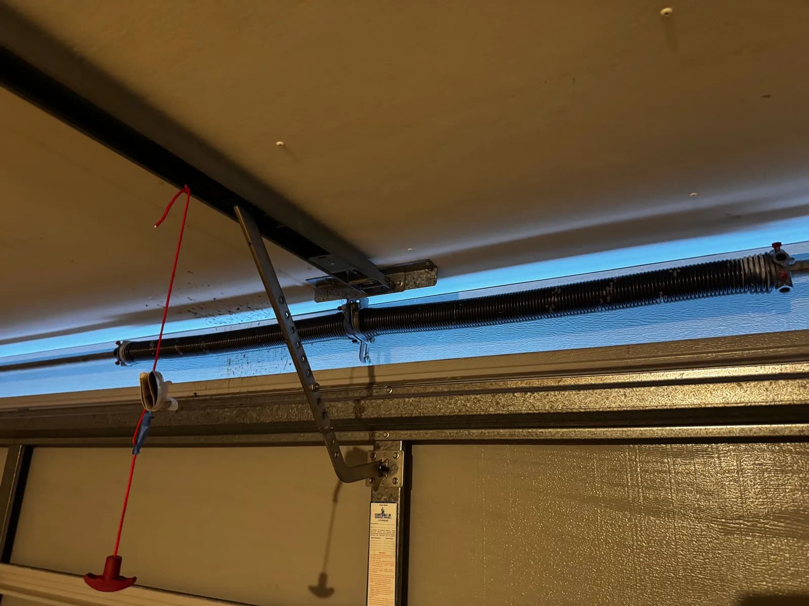 New pair of torsion springs installed above a sectional garage door in East Cannington, Perth New pair of torsion springs installed above a sectional garage door in East Cannington, Perth