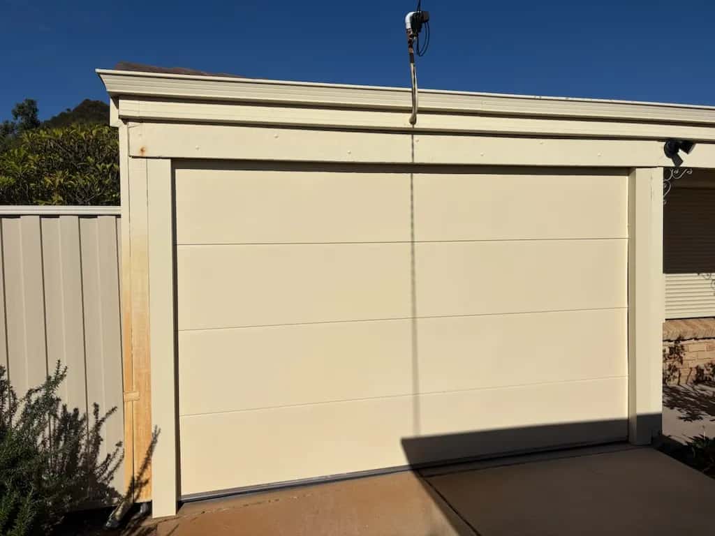 New Steel-Line sectional garage door supplied and installed by Capital Garage Doors on a Baldivis home in Perth